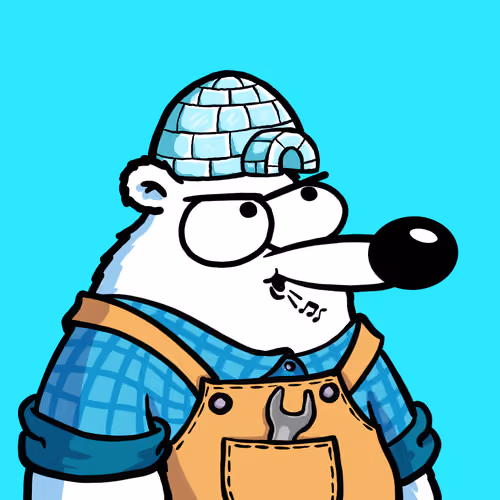 Fluffy Polar Bear #9068