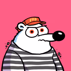 Fluffy Polar Bear #3208