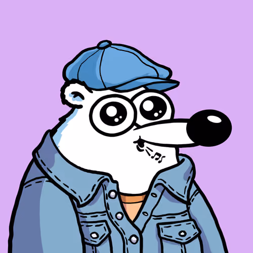 Fluffy Polar Bear #7139