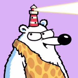 Fluffy Polar Bear #4488