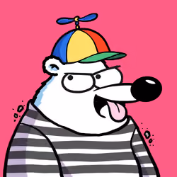 Fluffy Polar Bear #9099