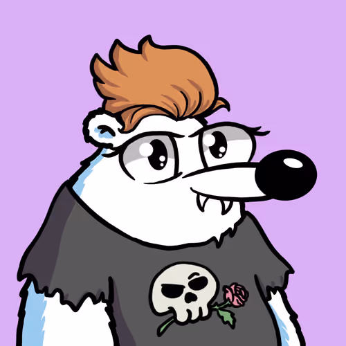 Fluffy Polar Bear #8142