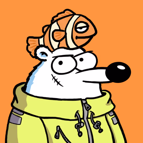 Fluffy Polar Bear #1125