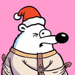 Fluffy Polar Bear #8747