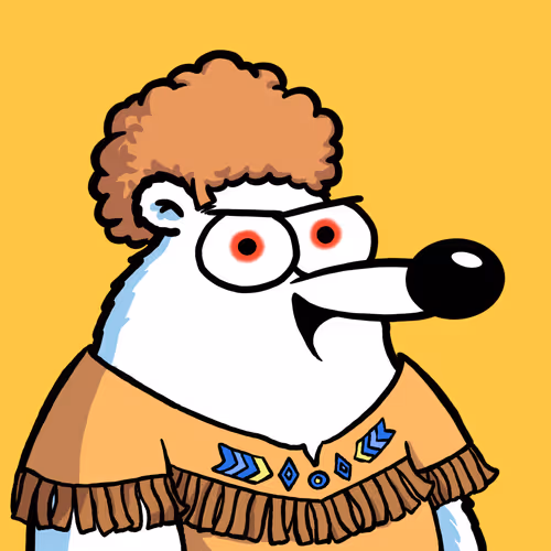 Fluffy Polar Bear #8297
