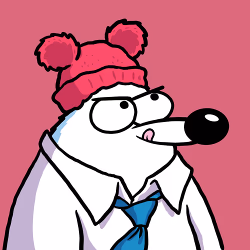 Fluffy Polar Bear #6178