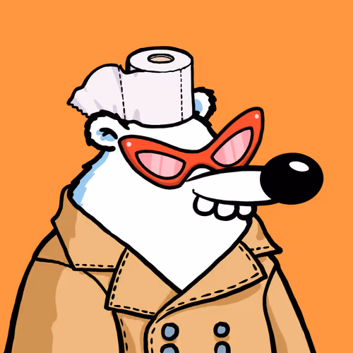 Fluffy Polar Bear #9191