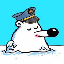 Fluffy Polar Bear #1447