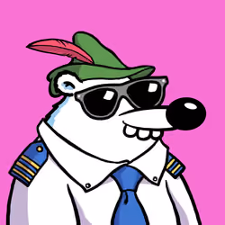 Fluffy Polar Bear #6480