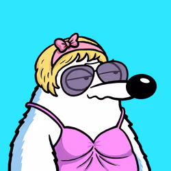 Fluffy Polar Bear #6508