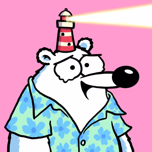 Fluffy Polar Bear #4239