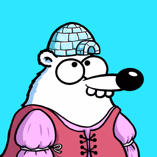 Fluffy Polar Bear #9231