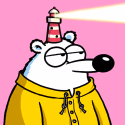Fluffy Polar Bear #1094