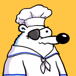 Fluffy Polar Bear #2737