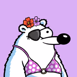 Fluffy Polar Bear #865