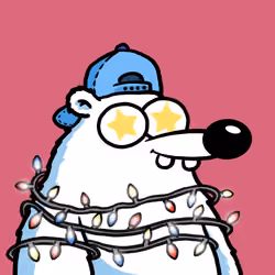 Fluffy Polar Bear #3467