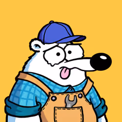 Fluffy Polar Bear #2187