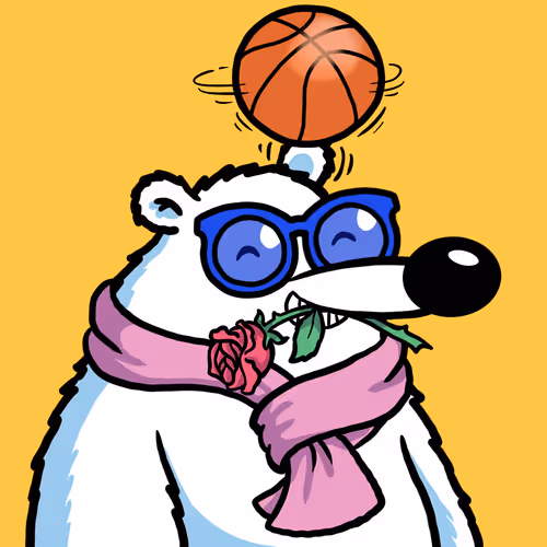 Fluffy Polar Bear #6550