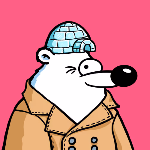 Fluffy Polar Bear #3693