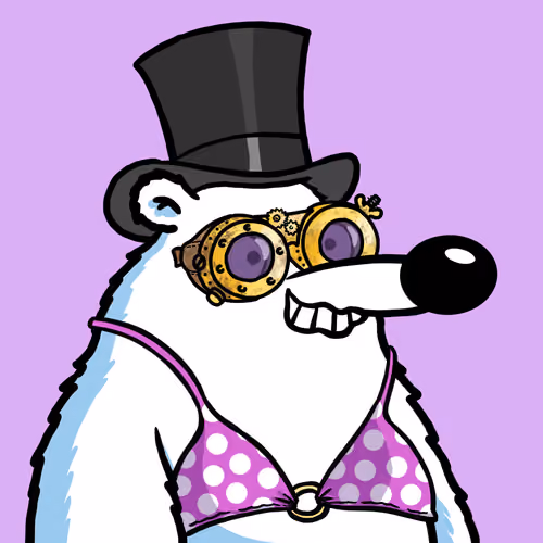 Fluffy Polar Bear #2698