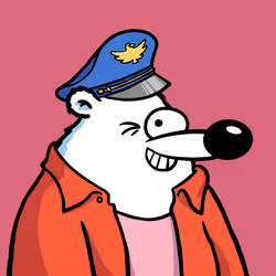 Fluffy Polar Bear #4474