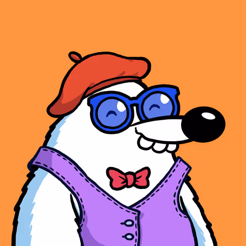 Fluffy Polar Bear #9043