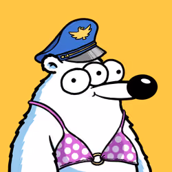 Fluffy Polar Bear #3390