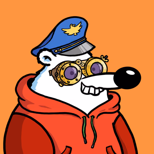 Fluffy Polar Bear #5700