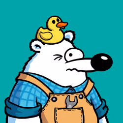 Fluffy Polar Bear #3996
