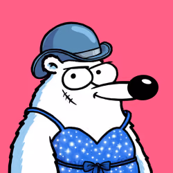 Fluffy Polar Bear #5611