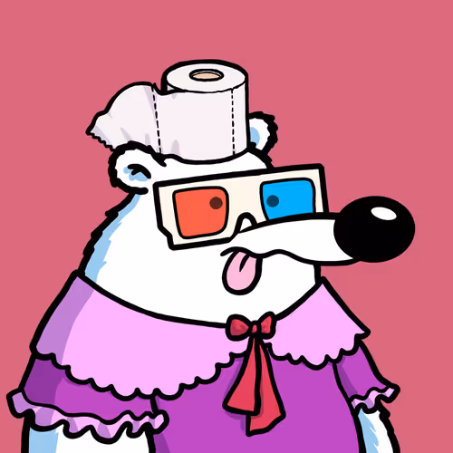 Fluffy Polar Bear #8979