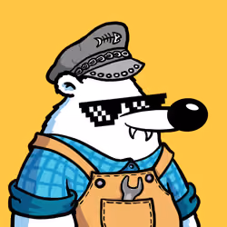 Fluffy Polar Bear #8086