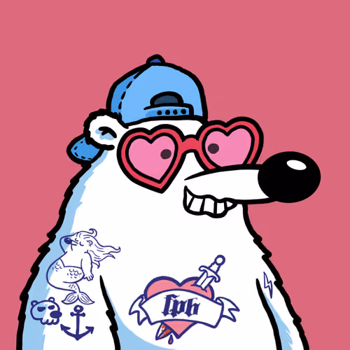 Fluffy Polar Bear #5097