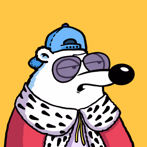 Fluffy Polar Bear #3844
