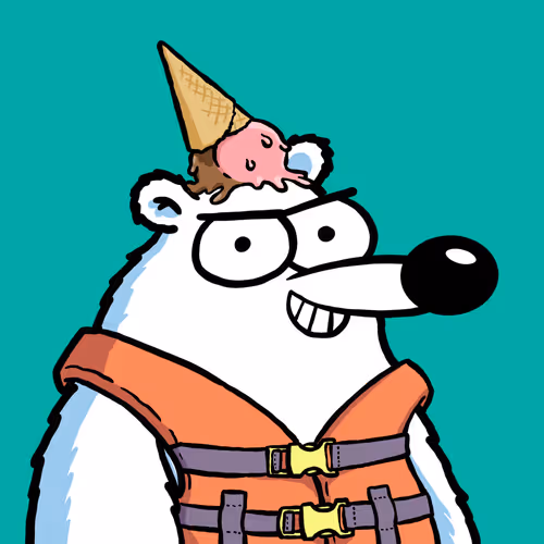 Fluffy Polar Bear #8877