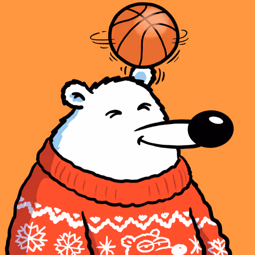 Fluffy Polar Bear #1585