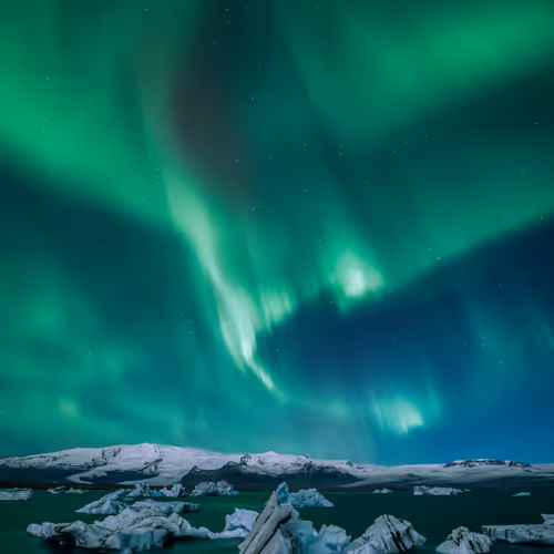 Arctic Symphony of Light and Ice