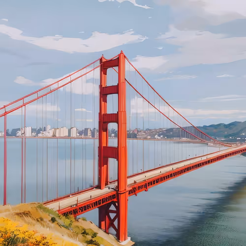 Golden Gate Bridge Art 