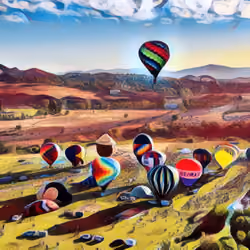 Hot Air Balloon Art