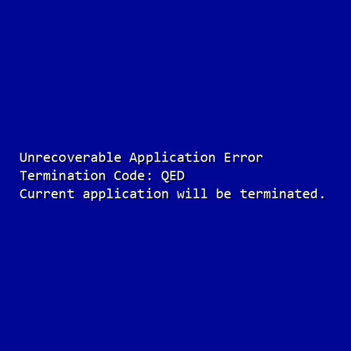 Blue Screen 0f Death