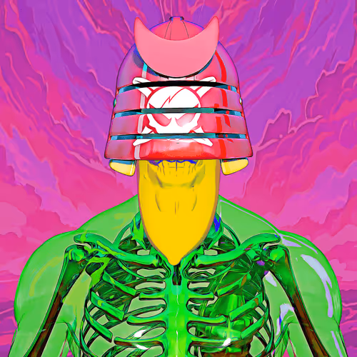 Skull N Bananas SAMURAI #1070