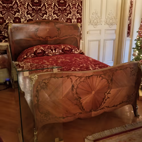 Red room at the Biltmore House.