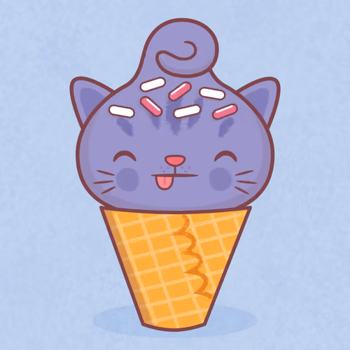 Kitty Cone #1291