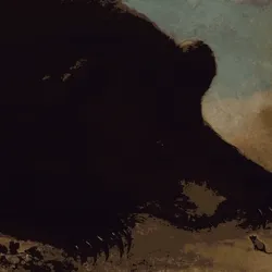 Portraits of a Grizzly Bear and Degen, 1846 - 1848 (George Catlin)