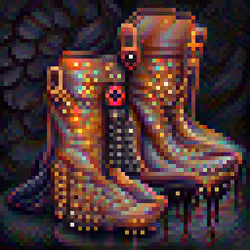 'Soul Tear' Studded Leather Boots of Vitriol
