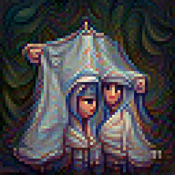 Linen Hood of the Twins