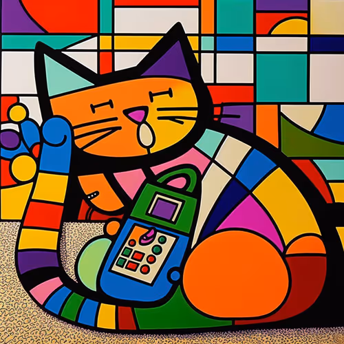 Calling Cute Cat #357