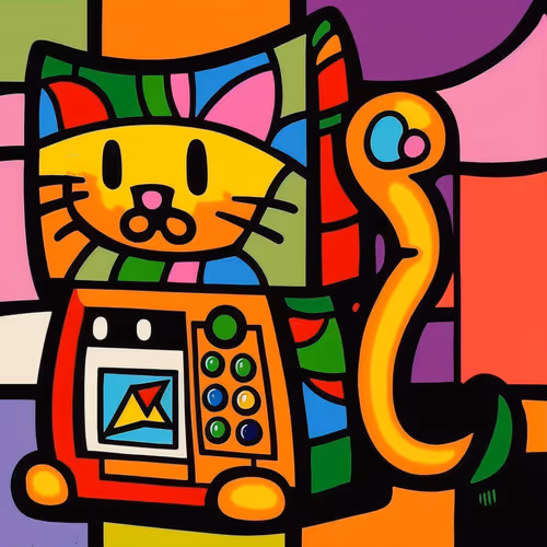 Calling Cute Cat #594