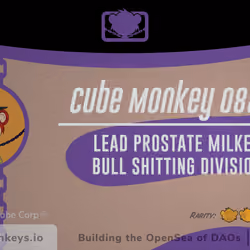 Cube Monkey #8823's Business Card