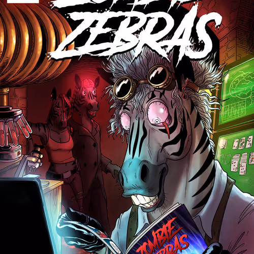 Zombie Zebras Comic Issue 2 Covers